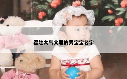 霍姓大气文雅的男宝宝名字